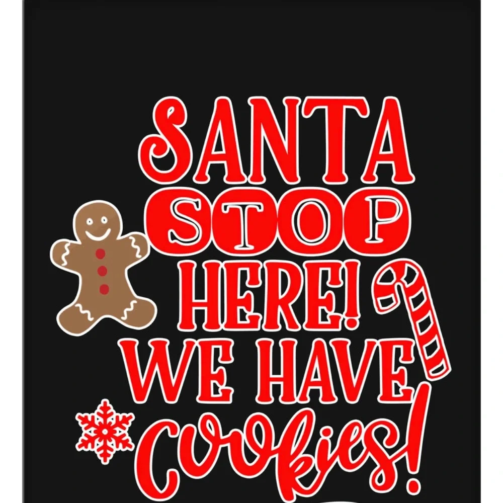 Santa Stop Here! Dog Bandana Small Large